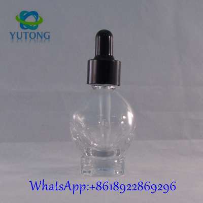 Hot sale 120ml frosted black skull bottles 100ml bottle 1 oz glass dropper with low price