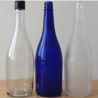 750ml spray cobalt blue glass bottles for vodka wholesale