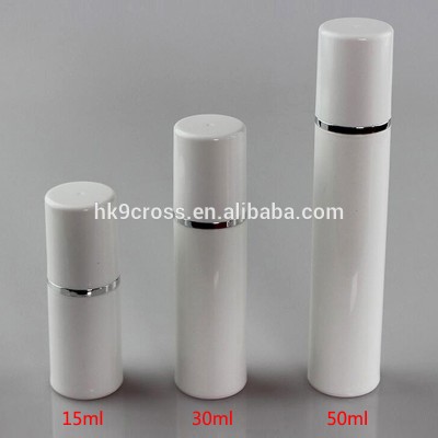 15/30/50ml Empty Airless Bottles Silver/Gold/ Plastic Treatment Pump Travel Cosmetic Lotion Bottle