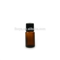 15ml Amber essential oil bottles with black TE cap